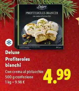 Lidl Deluxe Profiteroles bianchi offerta