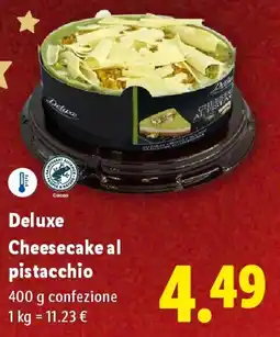 Lidl Deluxe Cheesecake al pistacchio offerta