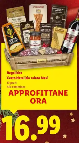 Lidl Regalidea Cesto Natalizio salato Maxi offerta