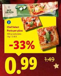 Lidl Chef Select Pasta per pizza offerta