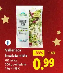 Lidl Vallericca Insalata mista offerta