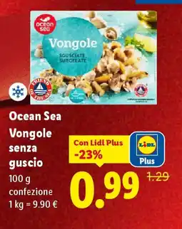 Lidl Ocean Sea Vongole senza guscio offerta