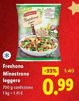 Lidl Freshona Minestrone leggero offerta
