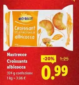 Lidl Nastrecce Croissants albicocca offerta