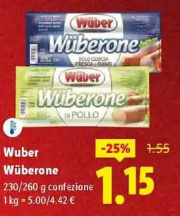Lidl Wüber Wüberone offerta