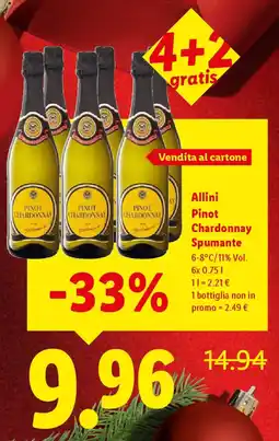 Lidl Allini Pinot Chardonnay Spumante offerta