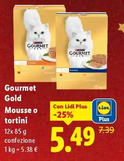 Lidl Gourmet Gold Mousse o tortini offerta