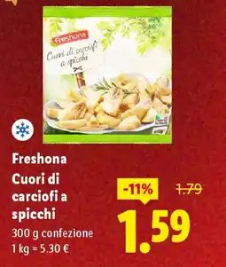 Lidl Freshona Cuori di carciofi a spicchi offerta