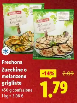 Lidl Freshona Zucchine o melanzene grigliate offerta