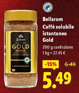 Lidl Bellarom Caffè solubile istantaneo Gold offerta
