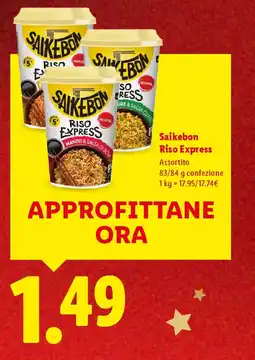 Lidl Saikebon Riso Express offerta