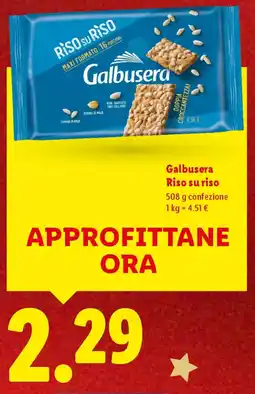 Lidl Galbusera Riso su riso offerta