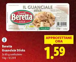 Lidl Beretta Guanciale Sticks offerta