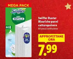 Lidl Swiffer Duster Ricariche panni catturapolvere offerta