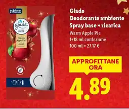 Lidl Glade Deodorante ambiente Spray base + ricarica offerta