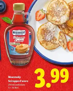 Lidl Mcennedy Sciroppo d'acero offerta