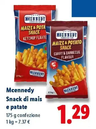 Lidl Mcennedy Snack di mais e patate offerta