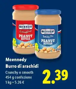 Lidl Mcennedy Burro di arachidi offerta