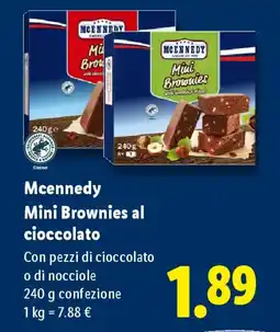 Lidl Mcennedy Mini Brownies al cioccolato offerta