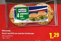 Lidl Mcennedy Panini morbidi con semi per hamburger offerta