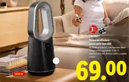 Lidl TRONIC Termoventilatore senza pale con LED offerta
