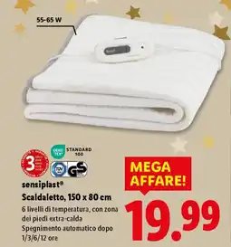 Lidl sensiplast Scaldaletto, 150 x 80 cm offerta