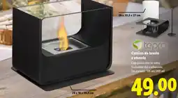 Lidl tepro Camino da tavolo a etanolo offerta