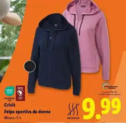 Lidl Crivit Felpa sportiva da donna offerta