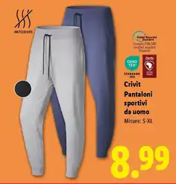 Lidl Crivit Pantaloni sportivi da uomo offerta