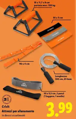 Lidl Crivit Attrezzi per allenamento offerta