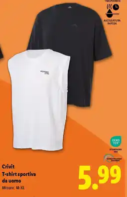 Lidl Crivit T-shirt sportiva da uomo offerta