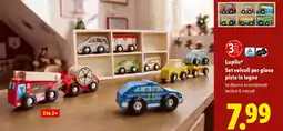 Lidl Lupilu Set veicoli per gioco pista in legno offerta