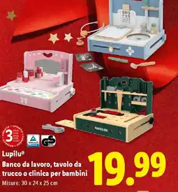 Lidl Lupilu Banco da lavoro, tavolo da trucco o clinica per bambini offerta