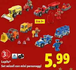 Lidl Lupilu Set veicoli con mini personaggi offerta