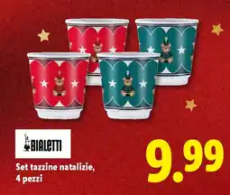 Lidl BIALETTI Set tazzine natalizie offerta