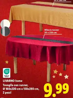 Lidl LIVARNO home Tovaglia con runner offerta