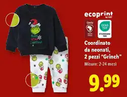 Lidl Coordinato da neonati, 2 pezzi "Grinch" offerta