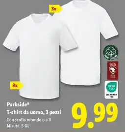 Lidl Parkside T-shirt da uomo, 3 pezzi offerta