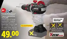 Lidl Parkside Performance Trapano a percussione ricaricabile offerta