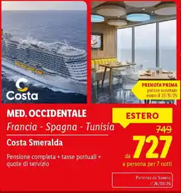 Lidl Costa Smeralda offerta