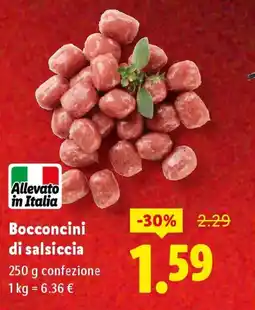 Lidl Bocconcini di salsiccia offerta