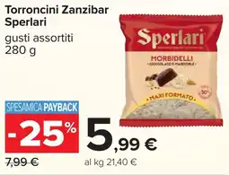Carrefour Torroncini Zanzibar Sperlari offerta