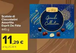 Carrefour Scatola di Cioccolatini Esprit De Fète offerta