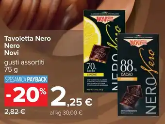Carrefour Tavoletta Nero Nero Novi offerta