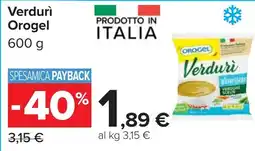 Carrefour Verdurì Orogel offerta