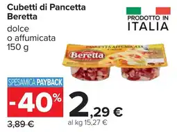 Carrefour Cubetti di Pancetta Beretta offerta