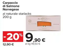 Carrefour Carpaccio di Salmone Norvegese offerta