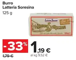 Carrefour Burro Latteria Soresina offerta