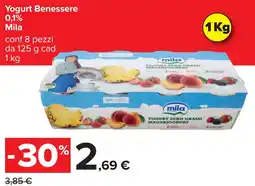 Carrefour Yogurt Benessere Mila offerta