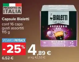 Carrefour Capsule Bialetti offerta